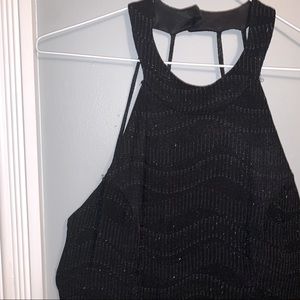 Open back sparkle dress